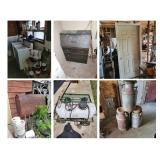 Household Furniture, Antiques, Tools & Garage Items, Scrap and Misc.