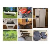 500 & 1000 gallon Propane Tanks, Mowers, Tools, Appliances, & Household