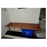 Walnut Slotted Bench