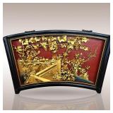 A Very Fine Chinese Giltwood And Lacquered Panel Amazing Museum Quality