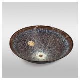 Chinese Black Glaze Tenmoku Pottery Bowl