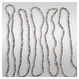 Grouping Of 5 Miniature Glass Beaded Necklaces, Seems Old