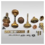 Lot Of Assorted Vintage Door Knobs & Handles