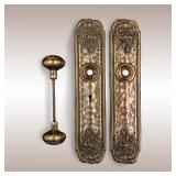 Vintage Savoy Door Plates And Knob Handle