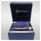 Swarovski Brilliance Crystal Bracelet "Beautiful" With Butterfly Charms