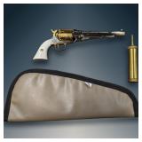 Limited Original Ed. 1 / 5000 Engraved 1858 Remington .44 Caliber Percussion Revolver By Piettta