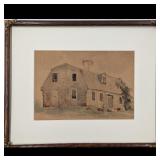 Unsigned Francis Augustus Silva (New York, 1835-1886) Watercolor On Board Scenic Painting