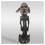 Papua New Guinean Carved Wood Feminine Ancestral Food Hook