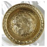 An Old Hand Chased Persian Brass Charger