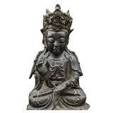 Antique Ming Dynasty Seated Chinese Bronze Buddha