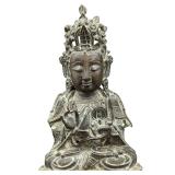 Antique Ming Dynasty Seated Chinese Bronze Buddha