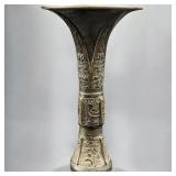 17-18th Century Chinese Bronze Gu Vase