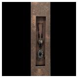 Framed Tibetan Pendant Necklace With Dzi Beads And Other Stones, Age Unknown