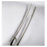 Vintage Engraved Military Presentation Sword With Sheathe, Made In Spain