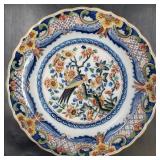 Makkum Dutch Porcelain Charger Marked 1111 Signed "B"