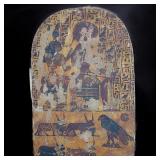 Antique Egyptian Polychrome Wood Plaque