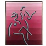 New York / Florida Artist Bruce Gregory 1917-2002 Abstract Painting Signed Estate Fresh