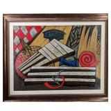 New York / Florida Artist Bruce Gregory 1917-2002 Abstract Painting Signed Estate Fresh