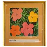 Signed Andy Warhol Silkscreen Lithograph Flowers Flower Series Leo Castelli, New York, 1964