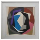 Eve Wasser (American, 1911-1984) Signed Acrylic On Canvas Abstract Painting