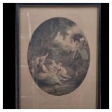 After William J. Allingham Antique British Engraving, "Noonday"