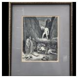 After Gustave Dore (French, 1820-1888) Engraving 19th C. From Divine Comedy Inferno
