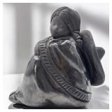 Doña Rosa (Mexican, 1900-1980) Oaxaca Barro Negro Pottery Sculpture, "Alfareria"