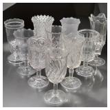 10Pc Lot Of Early American Glass Spooners