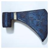 18th C. Inlaid Steel Head Tomahawk, From the Collection of William Ashby