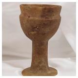 An Early Egyptian Carved Alabaster Chalice, From the Collection of William Ashby