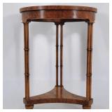 Vintage Baker Furniture Round Wooden End Table
