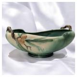 Vintage Roseville Pottery Green Pine Cone Console Bowl