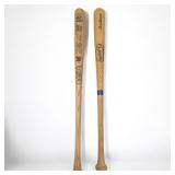 Vintage Pair Of Commemorative Wood Baseball Bats, Rawlings And Louisville Slugger Bat