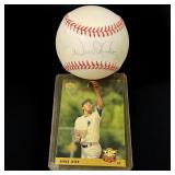 Derek Jeter Signed Rawlings Baseball Official 1996 World Series