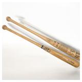 Pair Of Vintage Wooden Baseball Bats, Rawlings Big Stick Signed By Hank Bauer And Limited Ed. 2001