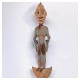 A Vintage Papua New Guinean Tribal Carved Wood Figure