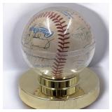 Vintage Signed American League Baseball With Multiple Signatures
