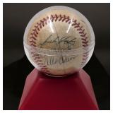 Vintage Signed American League Baseball With Multiple Signatures
