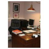 L- shaped executive desk