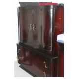 5 piece Art Deco bedroom set, headboard & Footboard for sale by EstateSalesByOlga.com