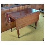 Solid Mahogany Drop-leaf Table