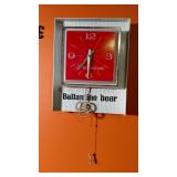 Vintage Ballantine Beer Clock Sign