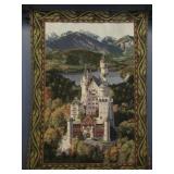 WALL TAPESTRY WITH CURTAIN ROD 75” X 55”