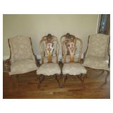 SET OF 6 GORGEOUS FRENCH STYLE CHAIRS MADE BY THE SAGINAW FURNITURE SHOPS