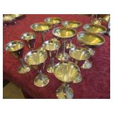 6 GOBLETS AND 6 ICE CREAM BOWLS F.W. ROGERS PLATOR HUDSON BOTH MADE IN SPAIN