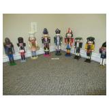 9 ASSORTED DECORATIVE CHRISTMAS NUTCRACKERS
