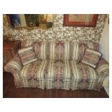 MULTICOLORED PATTERN SOFA COUCH BY MORGAN STEWART SMOKE FREE