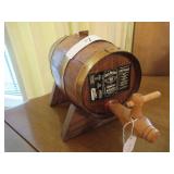 VINTAGE JACK DANIELS WOOD KEG DRINK DISPENSER