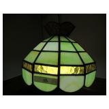 VINTAGE 1970’S TIFFANY GLASS LED STYLE LAMP