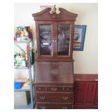 SECRETARY DESK HUTCH/CABINET 28” X 17” X 84”